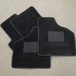 ローバーミニ専用 高級フロアマットセット ブラック／ブラック