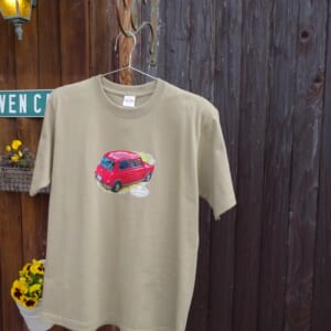 ローバーミニ・赤ミニTシャツ